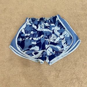 Nike Blue Patterned Dri- Fit Shorts